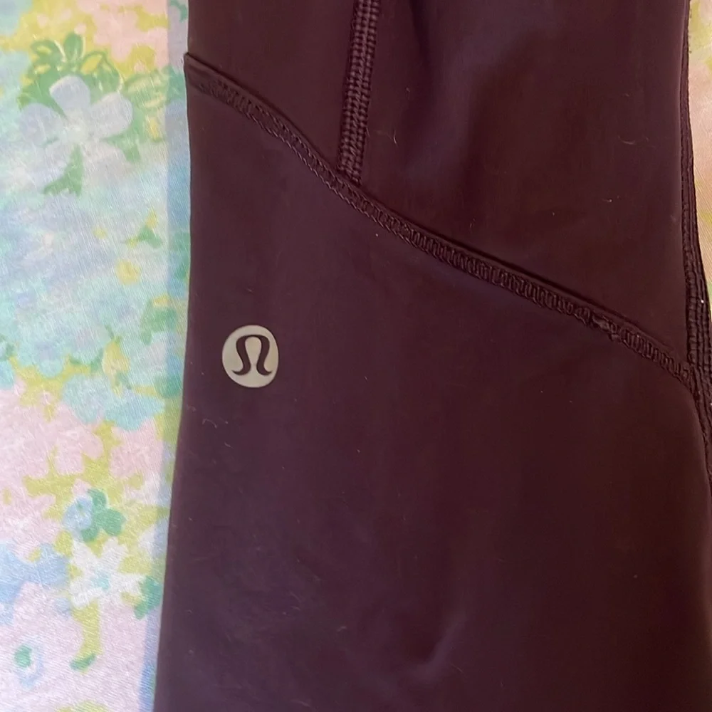 Lululemon | Fresh Tracks‎ Tight Leggings Black Cherry Size 4 Yoga Running Active